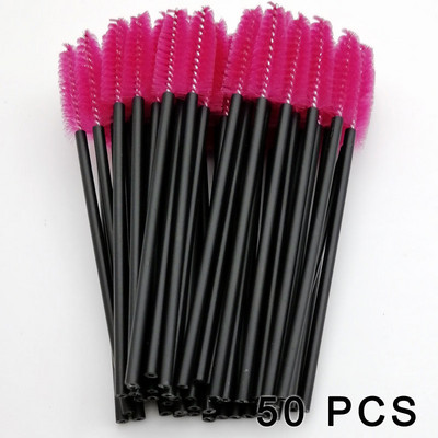 5/50/100 vnt. Blakstienų šepetėlis Priauginimas Vienkartinės blakstienos Makiažo šepetėliai Antakių tušas lazdelė Aplikatorius lankstus gali sulenkti