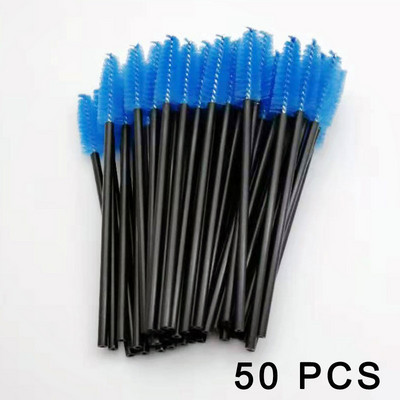 5/50/100 vnt. Blakstienų šepetėlis Priauginimas Vienkartinės blakstienos Makiažo šepetėliai Antakių tušas lazdelė Aplikatorius lankstus gali sulenkti