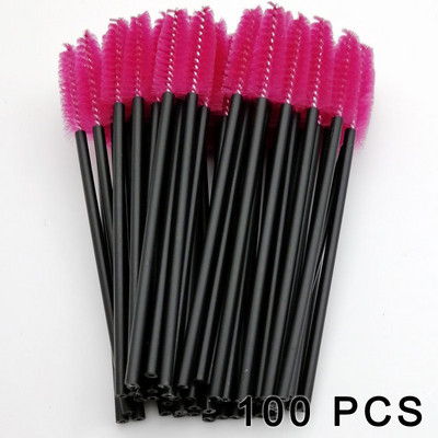 5/50/100 vnt. Blakstienų šepetėlis Priauginimas Vienkartinės blakstienos Makiažo šepetėliai Antakių tušas lazdelė Aplikatorius lankstus gali sulenkti