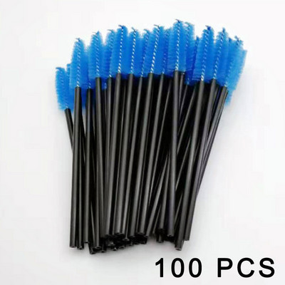 5/50/100 vnt. Blakstienų šepetėlis Priauginimas Vienkartinės blakstienos Makiažo šepetėliai Antakių tušas lazdelė Aplikatorius lankstus gali sulenkti