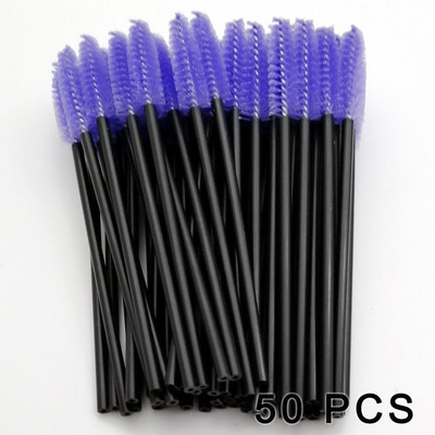 5/50/100 vnt. Blakstienų šepetėlis Priauginimas Vienkartinės blakstienos Makiažo šepetėliai Antakių tušas lazdelė Aplikatorius lankstus gali sulenkti