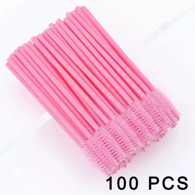 5/50/100 vnt. Blakstienų šepetėlis Priauginimas Vienkartinės blakstienos Makiažo šepetėliai Antakių tušas lazdelė Aplikatorius lankstus gali sulenkti