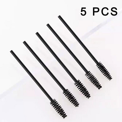 5/50/100 vnt. Blakstienų šepetėlis Priauginimas Vienkartinės blakstienos Makiažo šepetėliai Antakių tušas lazdelė Aplikatorius lankstus gali sulenkti