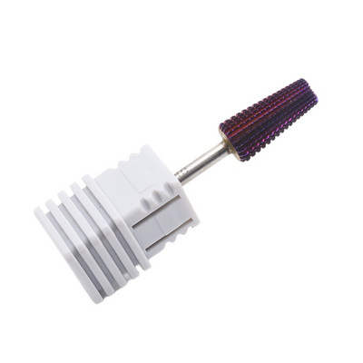 Purpursarkani 2 Way 5 IN 1 karbīda daudzfunkciju apaļie volframa karbīda naglu frēzēšanas urbji Divkāršai lietošanai