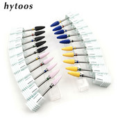 5 krāsu nagu urbis 3/32 collu rotējošie keramikas ložu uzgaļi manikīram urbjmašīnas piederumi manikīra griezēji frēzēšanas instrumenti