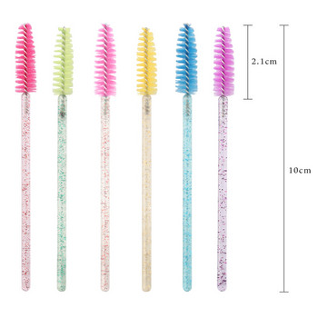 Επέκταση βλεφαρίδων μίας χρήσης Crystal Brush Mascara Wands Applicator Lash Cosmetic Brushes Εργαλείο μακιγιάζ ομορφιάς