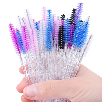 Επέκταση βλεφαρίδων μίας χρήσης Crystal Brush Mascara Wands Applicator Lash Cosmetic Brushes Εργαλείο μακιγιάζ ομορφιάς