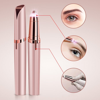 Дамски електрически тример за вежди Eye Brow Shaper Pencil Face Hair Remover за жени Автоматични самобръсначки за вежди Джобно ножче