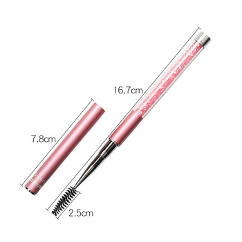 Πινέλα για βλεφαρίδες 10 χρωμάτων Diamond Handle Brushes Mascara Applicator Wand Brushes Rhinestone Lash Brush Tool Makeup