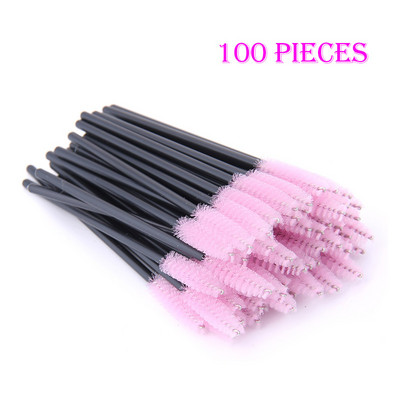 5/50/100 gab Skropstu pieaudzēšana Vienreizējās lietošanas grims Uzacu birstīte Skropstu tuša zizlis aplikators Skropstas Kosmētikas birstes grima komplekti