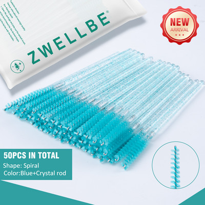 50kom/pakiranje Jednokratne četkice za trepavice Trepavice Kozmetička četkica Štapići za maskaru Alat za nadogradnju trepavica Alat za navijanje Alati za šminkanje