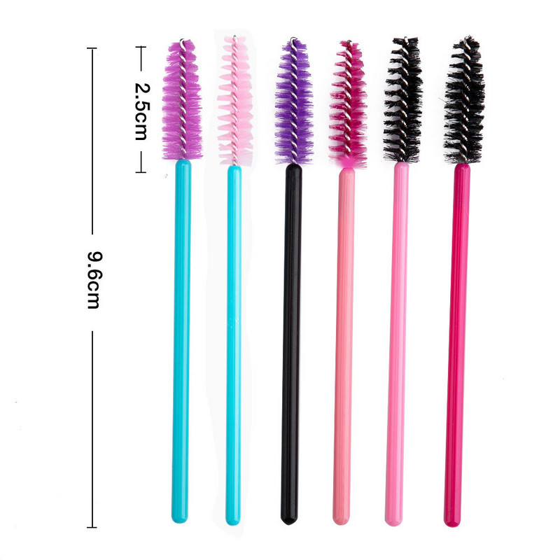 50kom/pakiranje Jednokratne četkice za trepavice Trepavice Kozmetička četkica Štapići za maskaru Alat za nadogradnju trepavica Alat za navijanje Alati za šminkanje