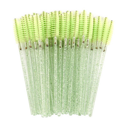 50gab Skropstu birstīšu pieaudzēšana vienreizējās lietošanas skropstas grima birstes uzacu skropstu tušas zizlis aplikators elastīgs var saliekt