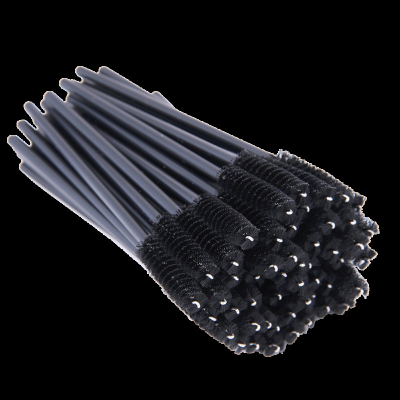 5/50 gab. Vienreizējās skropstu birstes grima sintētiskās šķiedras Skropstas Kosmētiskā birstīte Maquiagem aplauzuma birstes Instrumenti suku komplekts