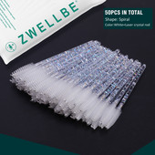 100/20 vienreizējās lietošanas skropstu tušu nūjiņas aplikators skropstu birstītes skropstu pieaudzēšanai, uzacu un kosmētikas kristāliska kosmētika