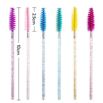 100/20 Μίας χρήσης Mascara Wands Applicator Eyelash Brush Spoolies for Eye Lash Extension, Crystal Cosmetic για τα φρύδια και το μακιγιάζ