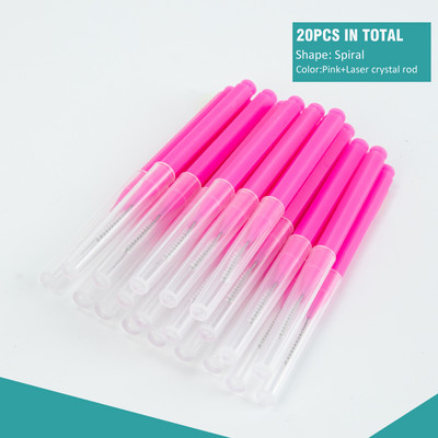 100/20 vienreizējās lietošanas skropstu tušu nūjiņas aplikators skropstu birstītes skropstu pieaudzēšanai, uzacu un kosmētikas kristāliska kosmētika