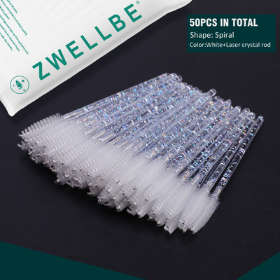 100/20 vienreizējās lietošanas skropstu tušu nūjiņas aplikators skropstu birstītes skropstu pieaudzēšanai, uzacu un kosmētikas kristāliska kosmētika