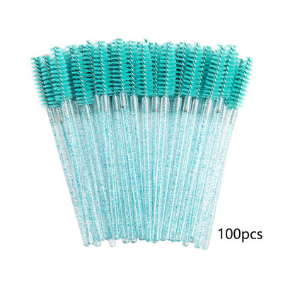 100/20 vienreizējās lietošanas skropstu tušu nūjiņas aplikators skropstu birstītes skropstu pieaudzēšanai, uzacu un kosmētikas kristāliska kosmētika