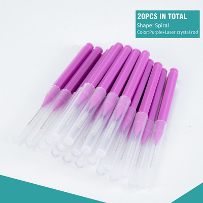 100/20 vienreizējās lietošanas skropstu tušu nūjiņas aplikators skropstu birstītes skropstu pieaudzēšanai, uzacu un kosmētikas kristāliska kosmētika