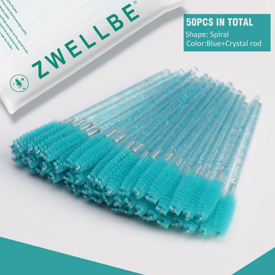 100/20 vienreizējās lietošanas skropstu tušu nūjiņas aplikators skropstu birstītes skropstu pieaudzēšanai, uzacu un kosmētikas kristāliska kosmētika