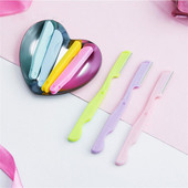 Novi mini nož za obrve s makro oštricom, lak za nošenje, sklopivi strugač za obrve na uvlačenje za početnike, sklopivi nož za obrve