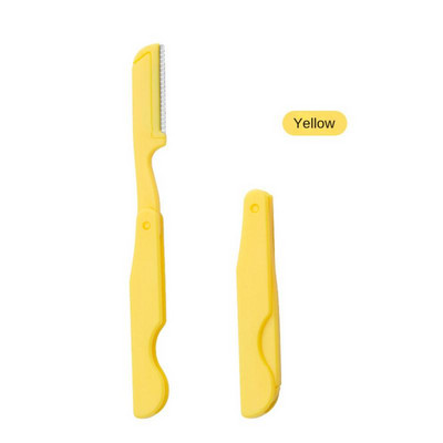 Novi mini nož za obrve s makro oštricom, lak za nošenje, sklopivi strugač za obrve na uvlačenje za početnike, sklopivi nož za obrve