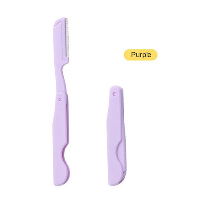 Novi mini nož za obrve s makro oštricom, lak za nošenje, sklopivi strugač za obrve na uvlačenje za početnike, sklopivi nož za obrve