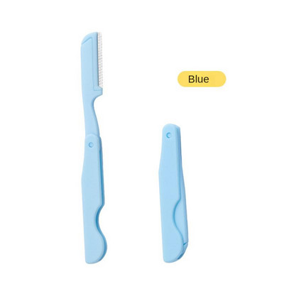 Novi mini nož za obrve s makro oštricom, lak za nošenje, sklopivi strugač za obrve na uvlačenje za početnike, sklopivi nož za obrve