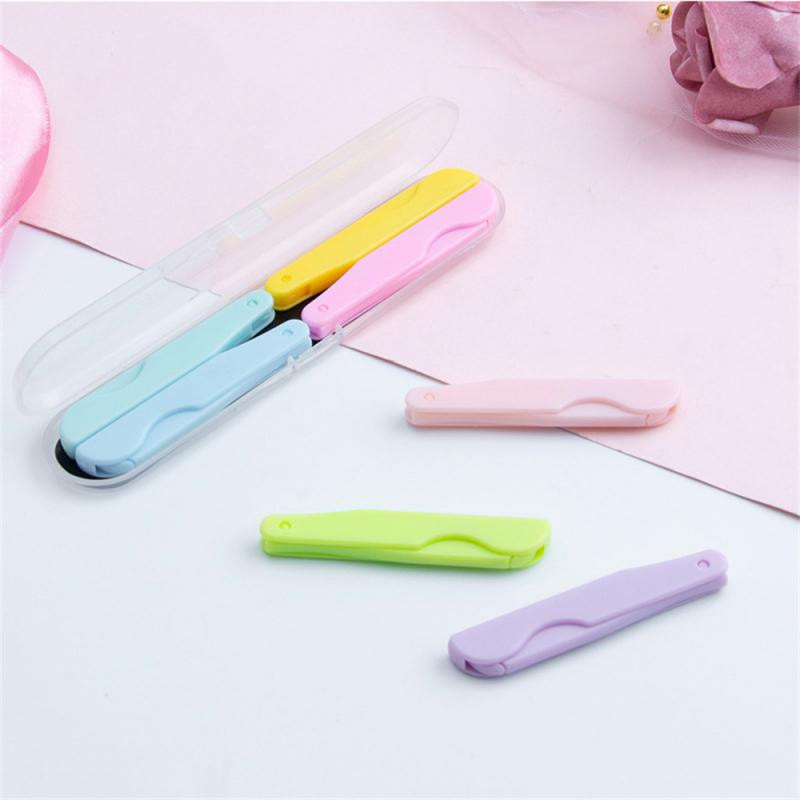 Novi mini nož za obrve s makro oštricom, lak za nošenje, sklopivi strugač za obrve na uvlačenje za početnike, sklopivi nož za obrve
