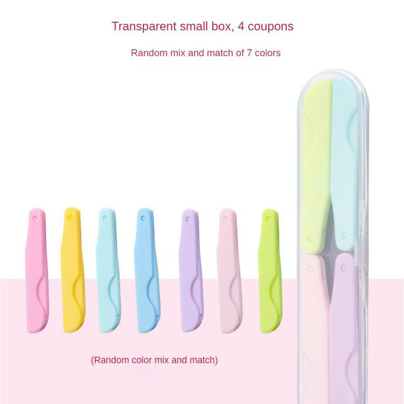 Novi mini nož za obrve s makro oštricom, lak za nošenje, sklopivi strugač za obrve na uvlačenje za početnike, sklopivi nož za obrve