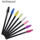 100/50 Mini skropstu birstītes Skropstu tušas nūjiņas Kosmētikas aplikators mikrobirstīte Uzacu birstīte Grims Tool Lift skropstu pieaudzēšanas piederumi