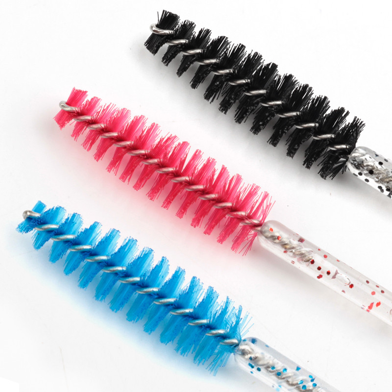 50gab Skropstu birstīšu komplekts Vienreizējās lietošanas skropstu tušas Crystal Wands Mikro birstes skropstām grims Profesionāls skaistumkopšanas rīks