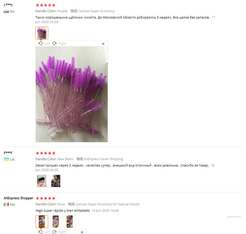 MEISHENJIE Labas kvalitātes vienreizējās lietošanas 5-50 gab. Kristāla skropstu aplauzuma birstes ar dimanta rokturi Skropstu nūjiņas Skropstu pieaudzēšanas rīki