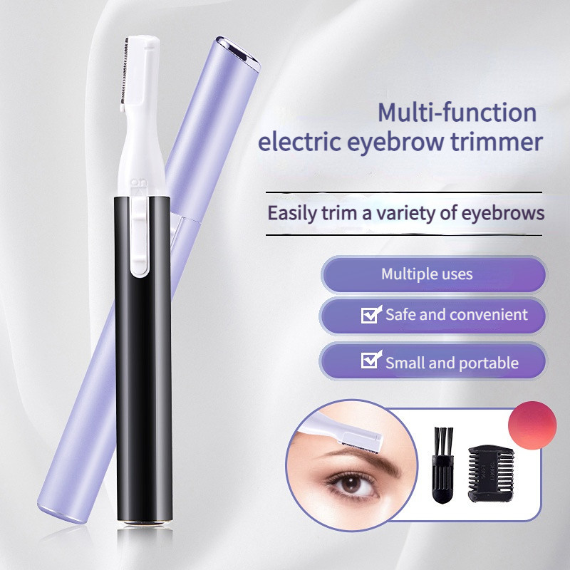 Foarfece electrice practice pentru sprâncene de înaltă calitate, aparat de tuns mini portabil pentru femei, aparat de ras pentru corp, cu lamă de ras, de vânzare