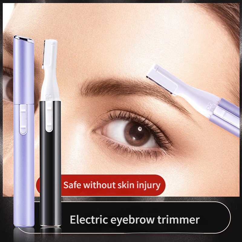 Foarfece electrice practice pentru sprâncene de înaltă calitate, aparat de tuns mini portabil pentru femei, aparat de ras pentru corp, cu lamă de ras, de vânzare