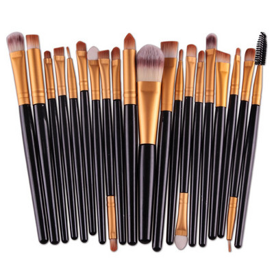 20 GAB grima otu komplekts Acu ēnu otu komplekts Foundation Brush Beauty Tools Super mīkstas mākslīgās šķiedras Pilns komplekts
