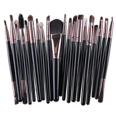 20 GAB grima otu komplekts Acu ēnu otu komplekts Foundation Brush Beauty Tools Super mīkstas mākslīgās šķiedras Pilns komplekts
