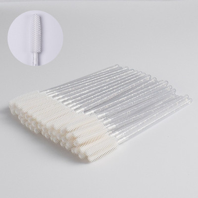 50 kosmētiskas mākslīgās skropstas Silikona skropstu birste, kas atkārtota daudzas reizes sievietēm skropstu pagarināšanai, profesionāls skaistumkopšanas rīks