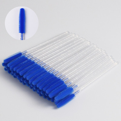 50 kosmētiskas mākslīgās skropstas Silikona skropstu birste, kas atkārtota daudzas reizes sievietēm skropstu pagarināšanai, profesionāls skaistumkopšanas rīks