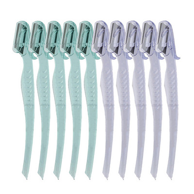 Yunduogirl 5/10 gab. Caurspīdīgs Mermaid uzacu trimeris grima nazis uzacu asmeņi sejai matu noņemšanas sejas skuveklis sievietēm