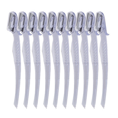 Yunduogirl 5/10 gab. Caurspīdīgs Mermaid uzacu trimeris grima nazis uzacu asmeņi sejai matu noņemšanas sejas skuveklis sievietēm