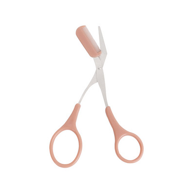 Set trimera za obrve od 2 kom. Prijenosne škare za obrve od nehrđajućeg čelika s češljem Nož za obrve Brijač za uklanjanje dlačica Alati za šminkanje