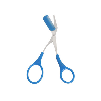 Set trimera za obrve od 2 kom. Prijenosne škare za obrve od nehrđajućeg čelika s češljem Nož za obrve Brijač za uklanjanje dlačica Alati za šminkanje