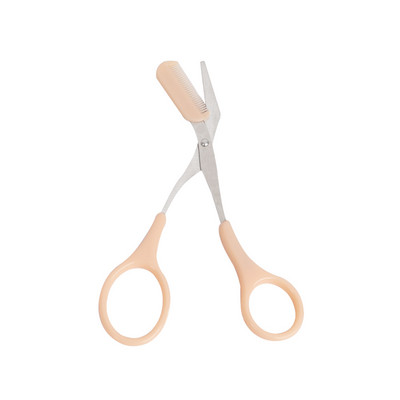 Set trimera za obrve od 2 kom. Prijenosne škare za obrve od nehrđajućeg čelika s češljem Nož za obrve Brijač za uklanjanje dlačica Alati za šminkanje