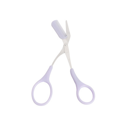 Set trimera za obrve od 2 kom. Prijenosne škare za obrve od nehrđajućeg čelika s češljem Nož za obrve Brijač za uklanjanje dlačica Alati za šminkanje