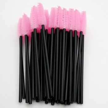 50/5 τεμ. Eyelash Extension Μακιγιάζ μιας χρήσης Mascara Stick Applicator Eyelashes Crystal Eyelash Brush Brush