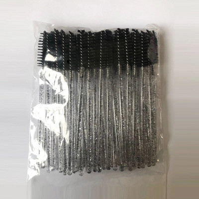 50/5gab skropstu pieaudzēšanas vienreizējās lietošanas uzacu birste Skropstu tuša, aplikators skropstas kristāla skropstu birstītes rīks