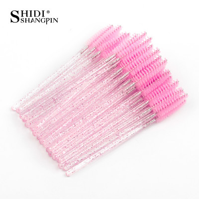 Jednokratna četkica za trepavice 50 kom. Maskara za proširenje trepavica Šminka Profesionalna šminka Ljepota Mikro alat Kristalni češalj