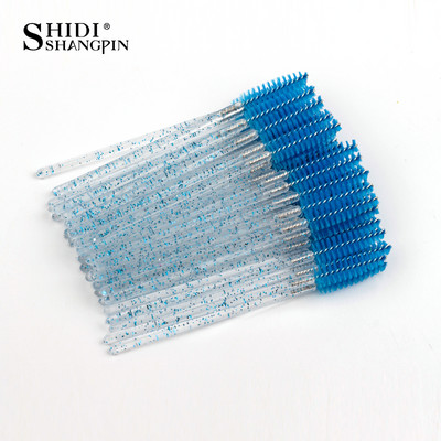 Jednokratna četkica za trepavice 50 kom. Maskara za proširenje trepavica Šminka Profesionalna šminka Ljepota Mikro alat Kristalni češalj